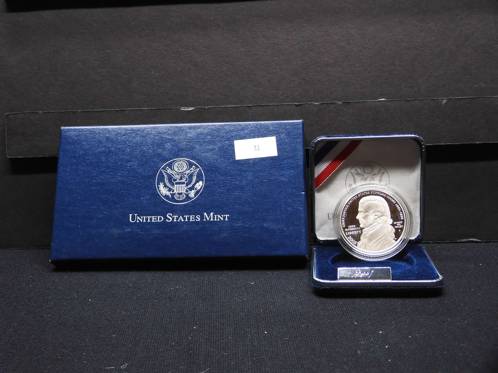 2005-P John Marshall, Chief Justice U.S. Supreme Court Proof Silver Dollar: 2005-P John Marshall, Chief Justice U.S. Supreme Court Proof Silver Dollar