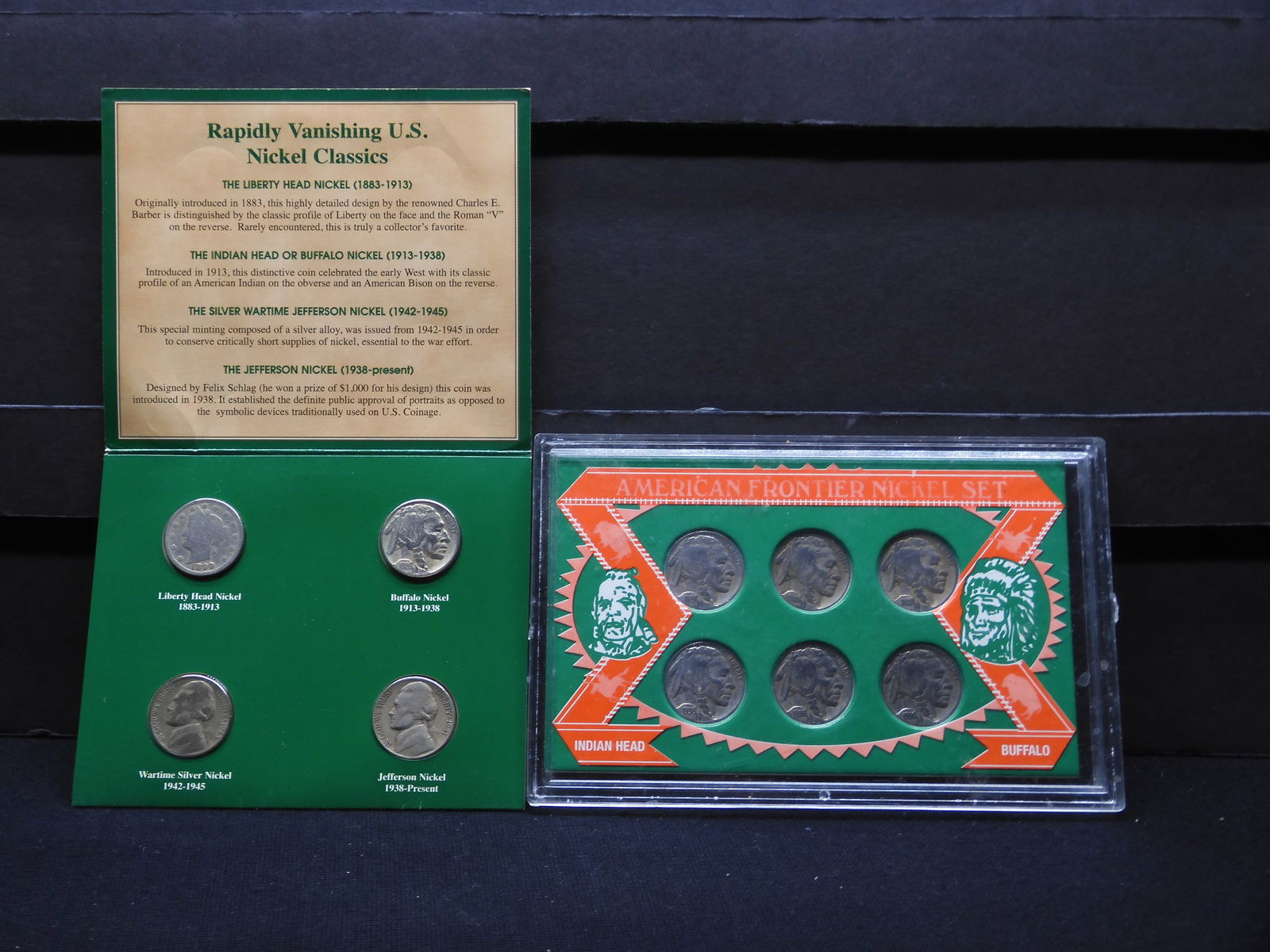 American Nickels 20th Century & American Frontier Set - 10 Coins: American Nickels 20th Century & American Frontier Set - 10 Coins