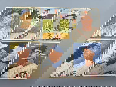 Lot of 6 - 1950 Bowman With Dom DiMaggio and Bobby Thomson - Varying Conditions