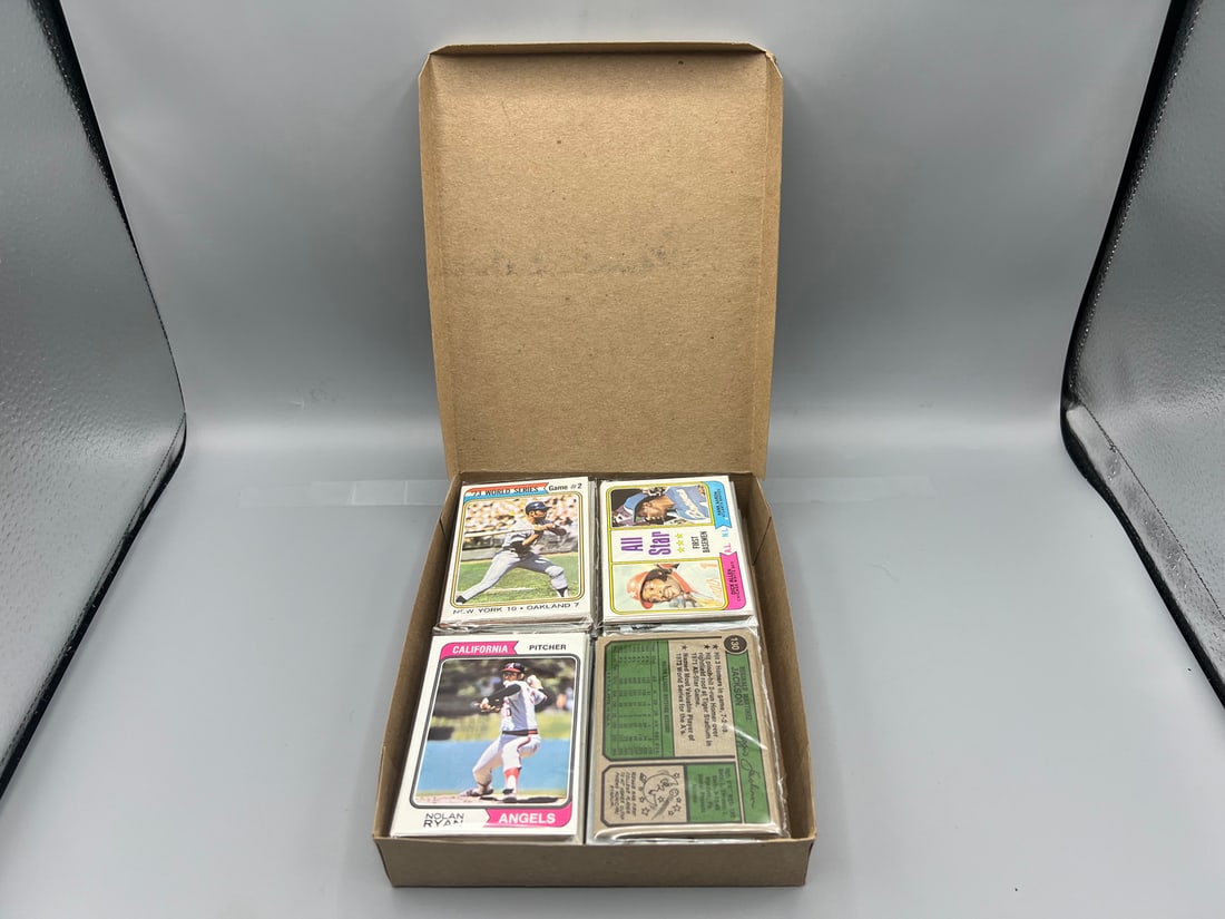West Corp. Cello Fun Pack Repack Complete 1974 Topps Baseball 20 Pack Box W/ Many Stars - Nolan (1 of 11)