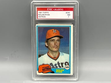 1981 Topps Nolan Ryan #240 - Slabbed and graded by EMC