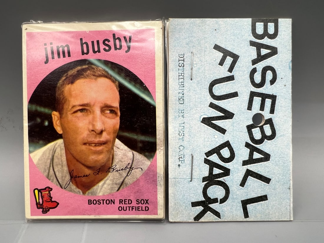 West Corp. Cello Fun Pack Repack 1959 Topps Baseball Unopened Pack (1 of 2)