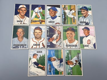 Lot of 13 - 1951 Bowman - Varying Conditions