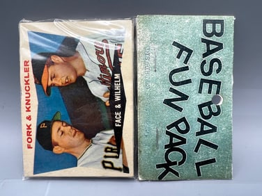 West Corp. Cello Fun Pack Repack 1960 Topps Baseball Unopened Pack W/ Hoyt Wilhelm On Front - Seal