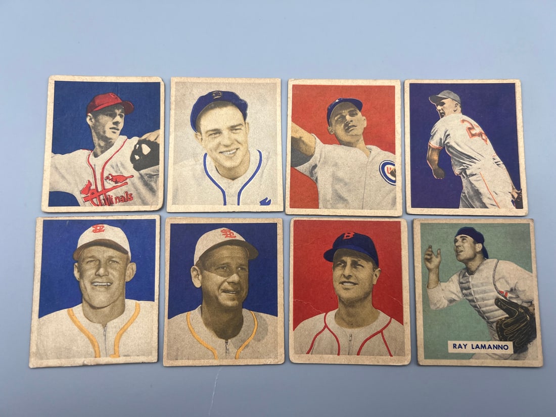 Lot of 8 - 1949 Bowman - With Marty Marion - Varying Conditions: Lot of 8 - 1949 Bowman - With Marty Marion - Varying Conditions