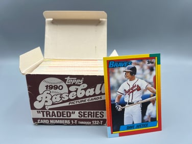 1990 Topps Traded Baseball Complete Set W/ David Justice RC