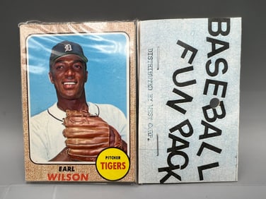 West Corp. Cello Fun Pack Repack 1968 Topps Baseball Unopened Pack
