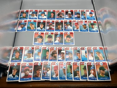 Lot of (2) 1989 Topps Cap'n Crunch Baseball Complete 22 Card Sets