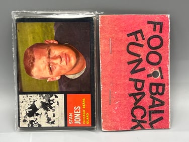 West Corp. Cello Fun Pack Repack 1962 Topps Football Unopened Pack