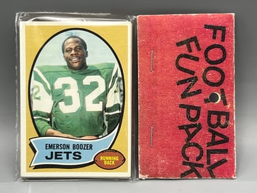West Corp. Cello Fun Pack Repack 1970 Topps Football Unopened Pack W/ Dick Butkus On Back