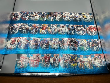 1995 Pacific Collection Rookies & Stars Football Complete 36 Card Set