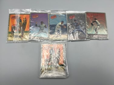 Lot of (6) Assorted Nolan Ryan Recollections Packs & Cards