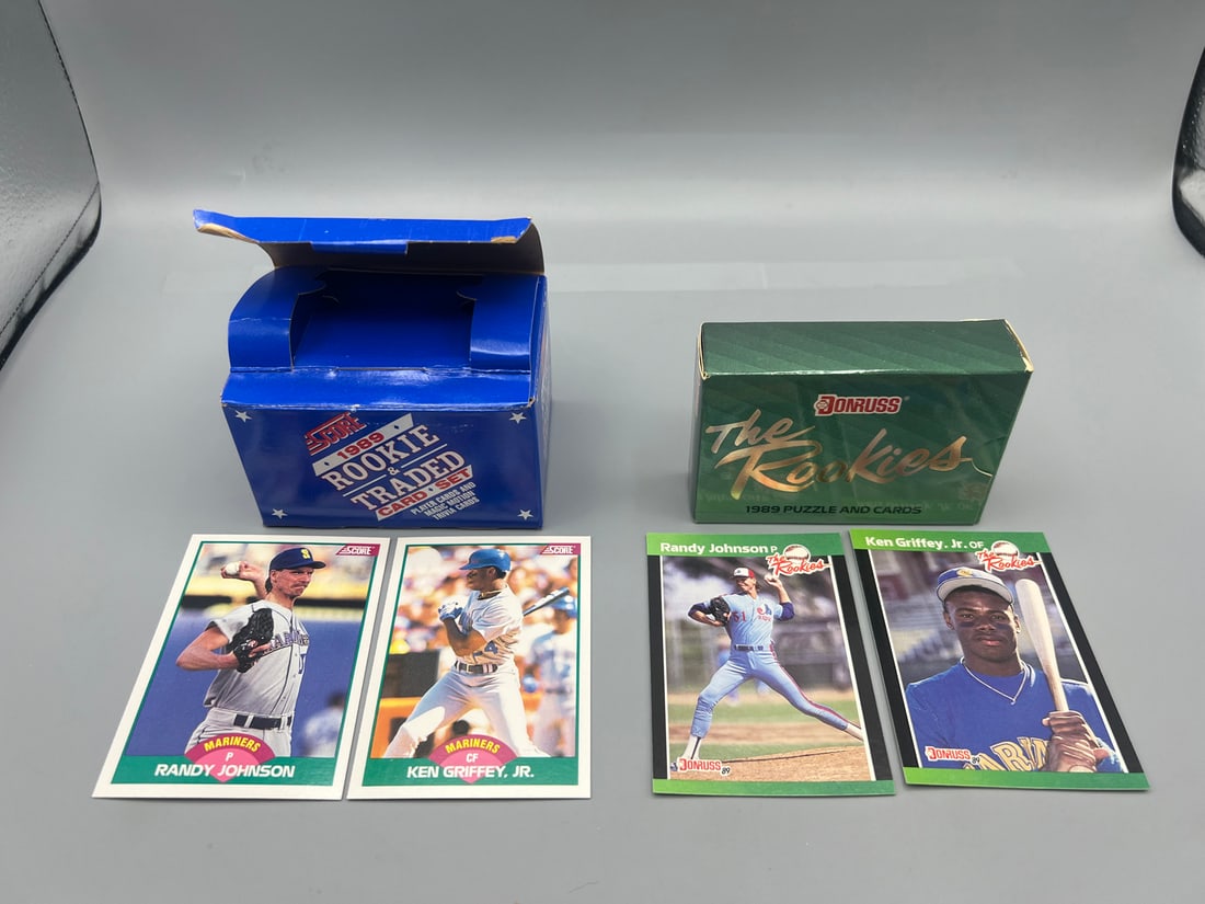 1989 Score Traded Set & 1989 Donruss The Rookies - Ken Griffey Jr./Randy Johnson Rookies: 1989 Score Traded Set & 1989 Donruss The Rookies - Ken Griffey Jr./Randy Johnson Rookies