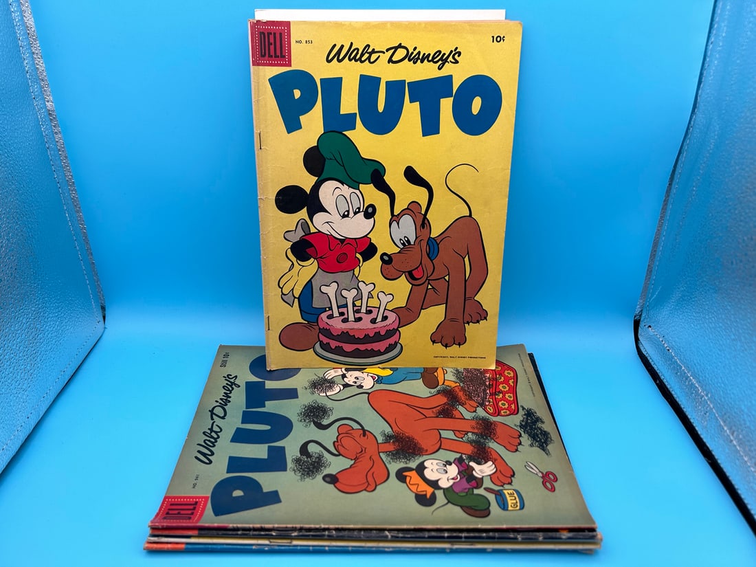 Walt Disney Lot of 5 - Pluto (Dell Four Color), Donald Duck, Mickey Mouse (1 of 7)