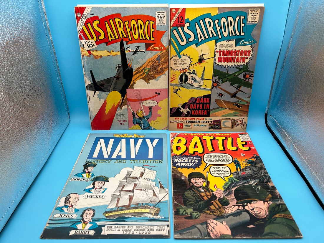 Lot of 4 Charlton Military Comics - Battle #61 (1 of 8)