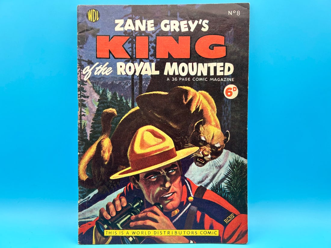 Zane Grey's King of the Royal Mounted #8 - British comic: Zane Grey's King of the Royal Mounted #8 - British comic