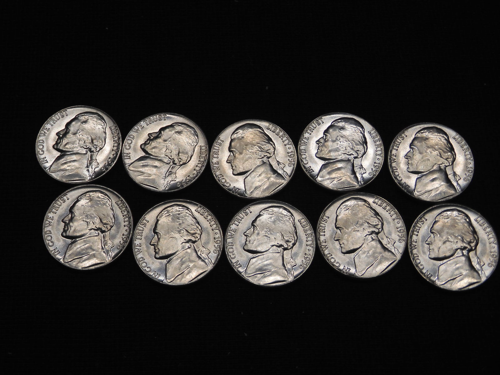 10-1956D BU Full Steps Jefferson Nickels (1 of 4)