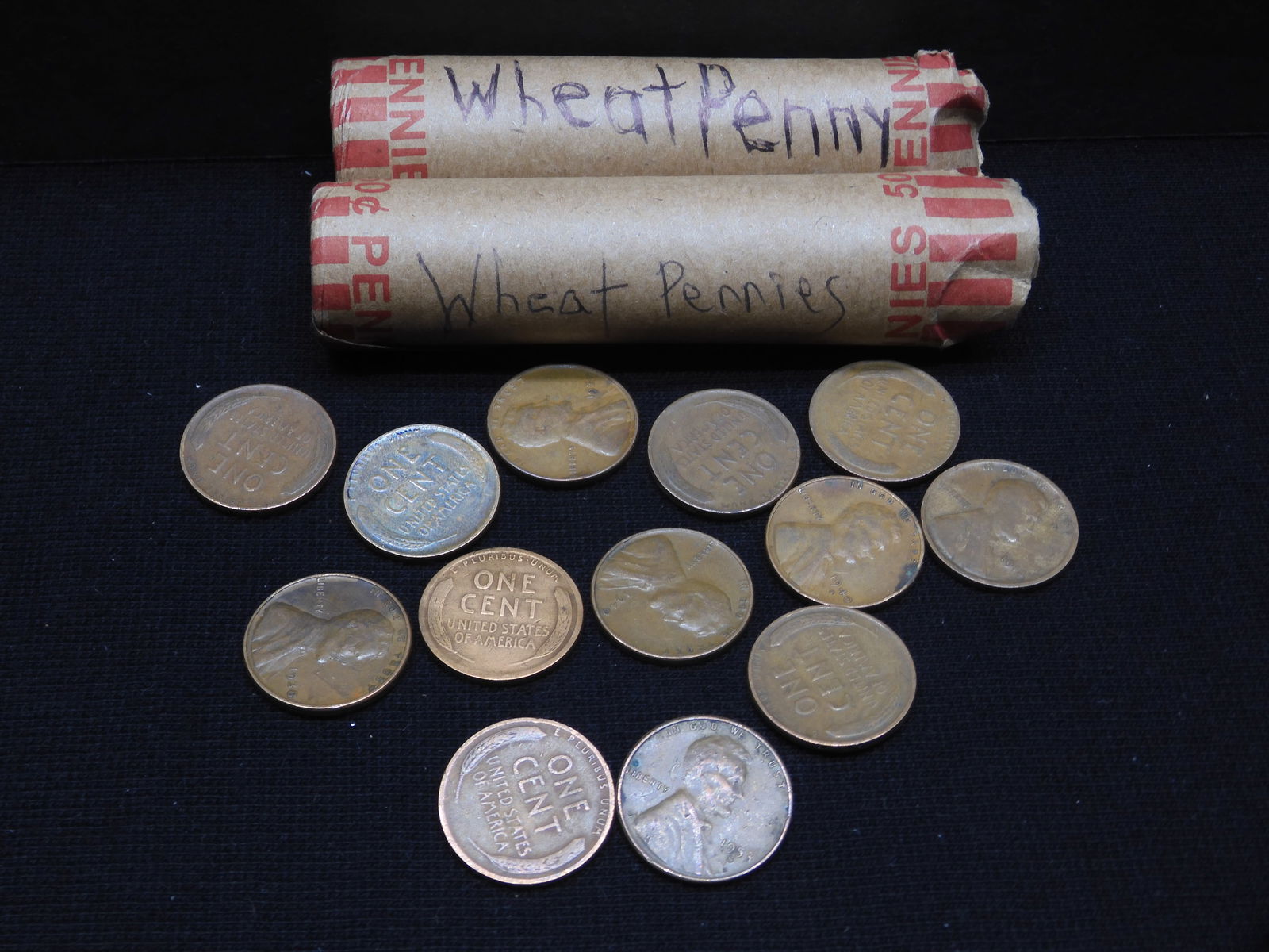 2 Rolls Wheat Pennies (1 of 4)