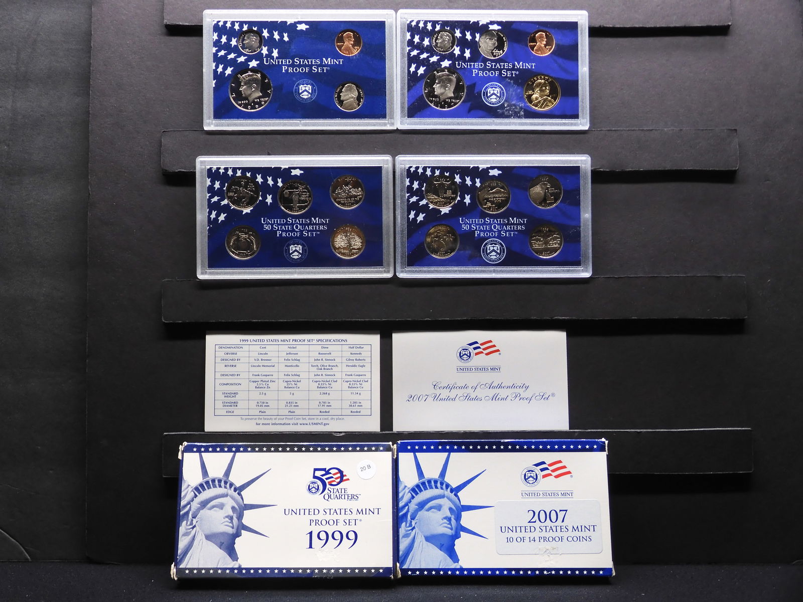 1999-S/2007-S US Mint Proof Sets (1 of 11)