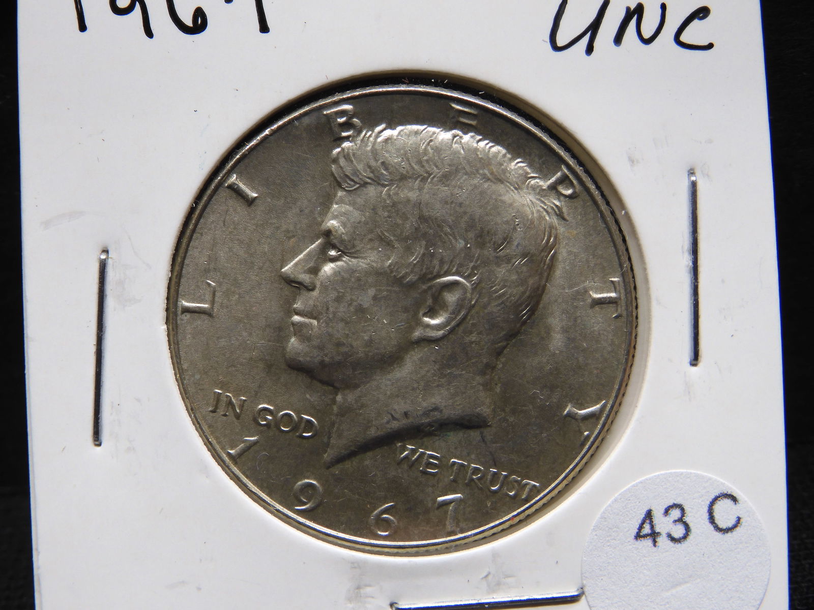 1967 Kennedy Half Dollar. UNC. 40% Silver (1 of 3)
