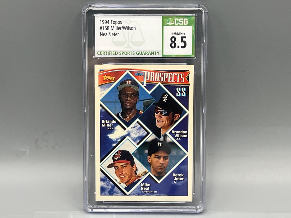 1994 Topps Derek Jeter Prospect #158 CSG NM-MT+ 8.5 (1 of 2)