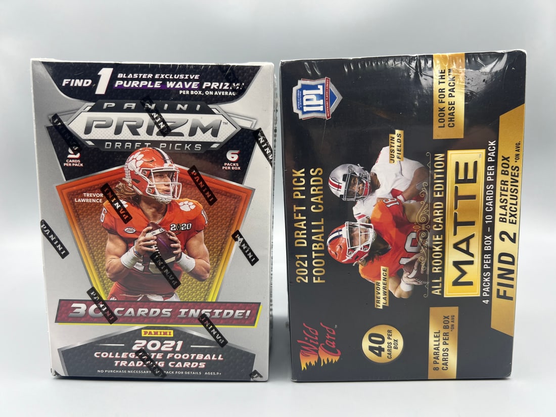 2021 Panini Prizm Draft Picks Football Unopened Blaster Box & 2021 Wild Card Matte Football Unopened (1 of 3)