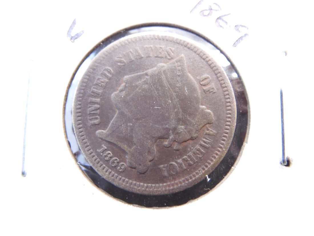 1869 Nickel Three Cent Piece (1 of 3)