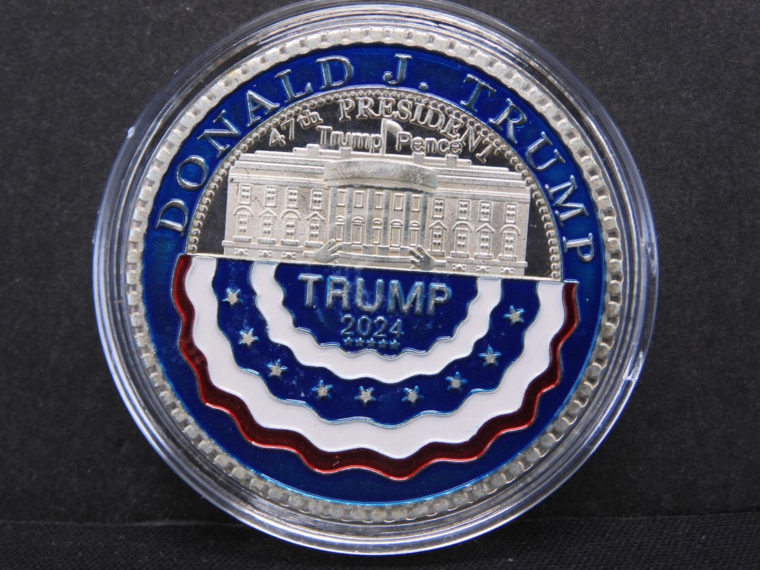 Donald Trump 2024 MAGA King, Colorized Round: Donald Trump 2024 MAGA King, Colorized Round