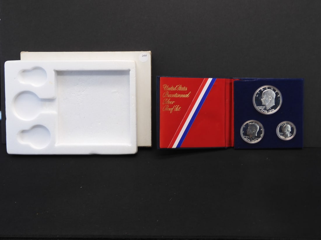 1776-1976-S  United States Bicentennial 3-Coin Silver Proof Set With OGP & COA. (1 of 4)