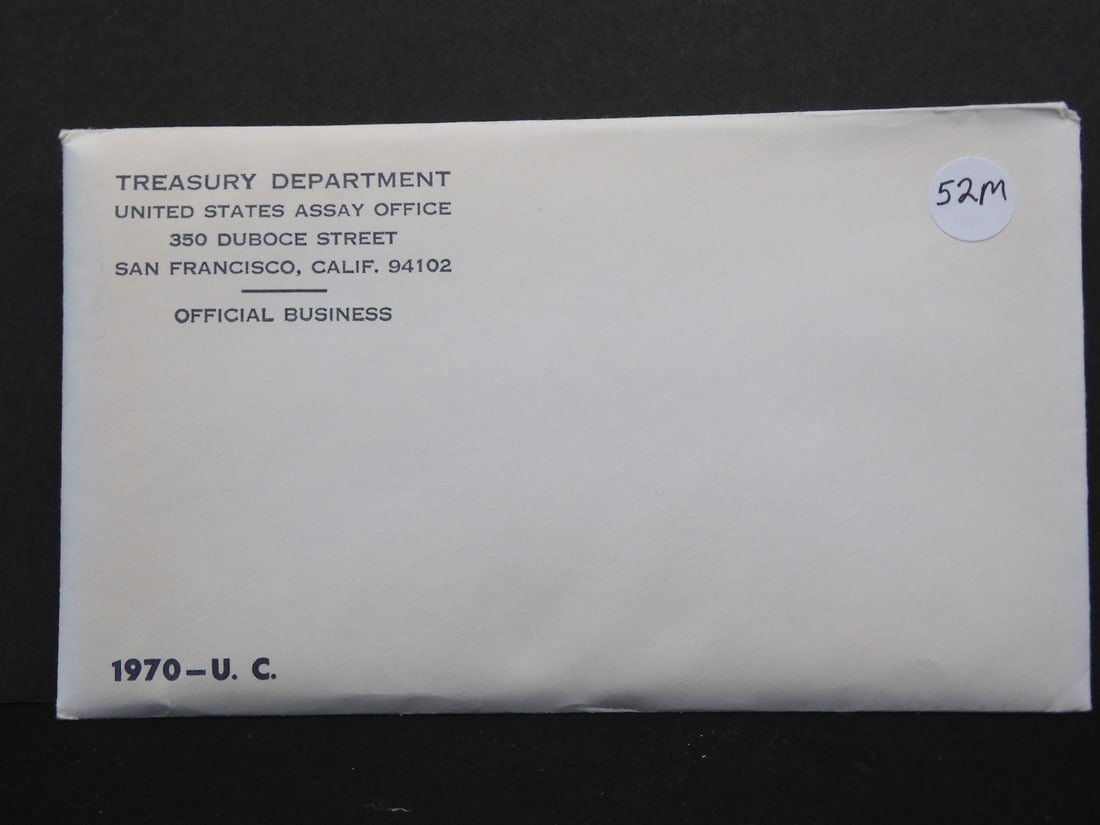 1970-P+D U.S. Mint Uncirculated Set in Unopened OGP- Contains Rare 1970-D 40% Silver Kennedy Half (1 of 2)