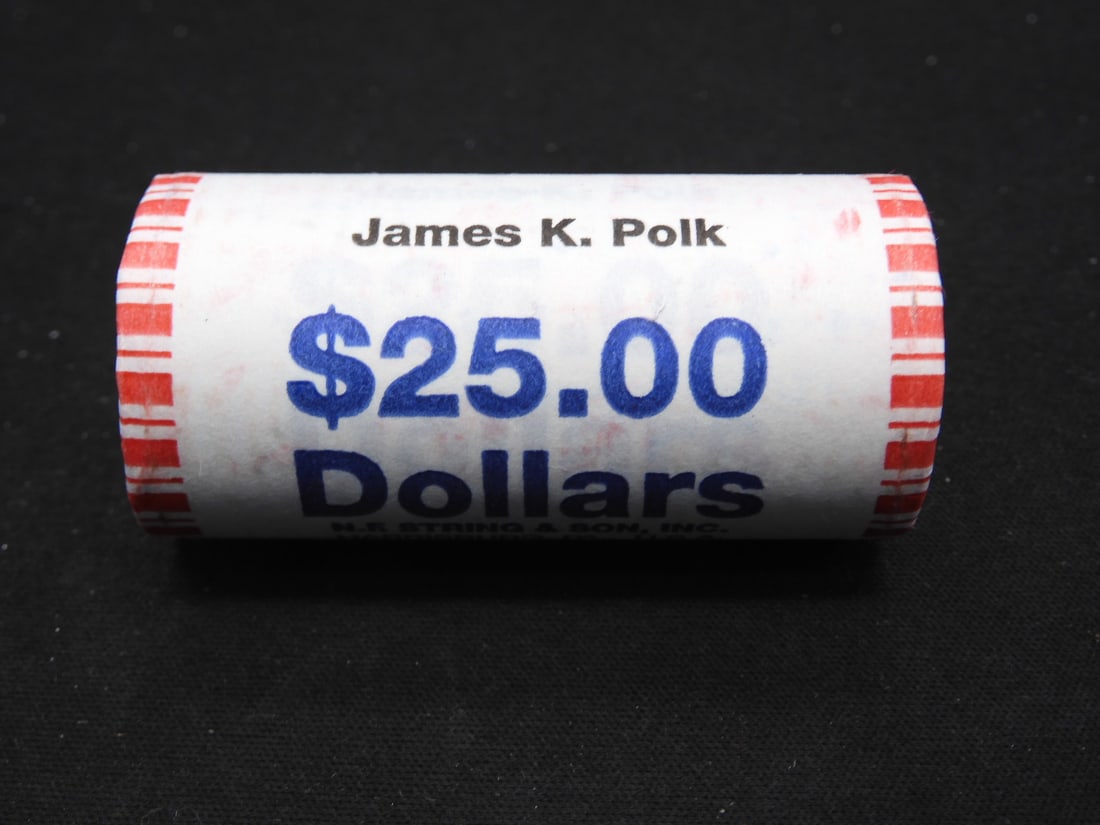 Roll of 25 2009 BU James K. Polk Presidential Dollars (1 of 3)