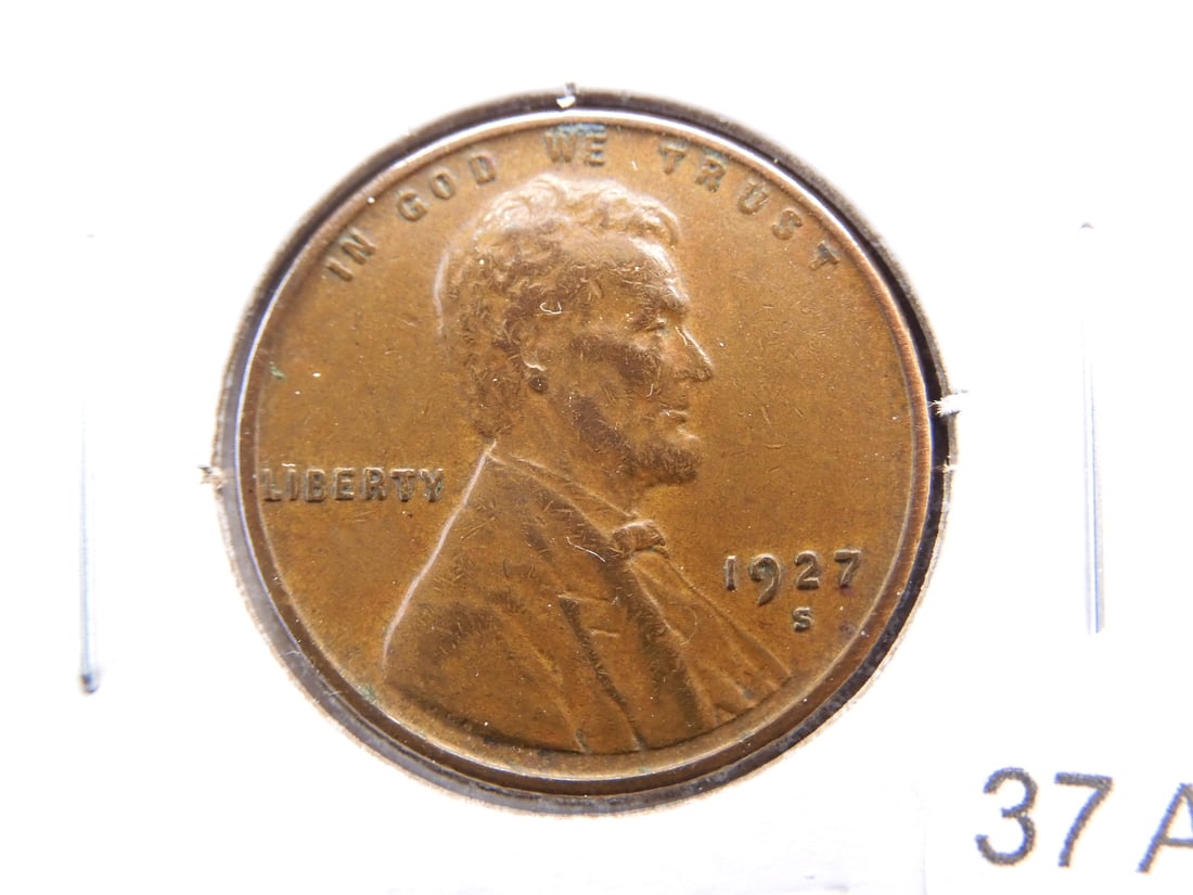 1927-S Lincoln Cent. AU. (1 of 3)