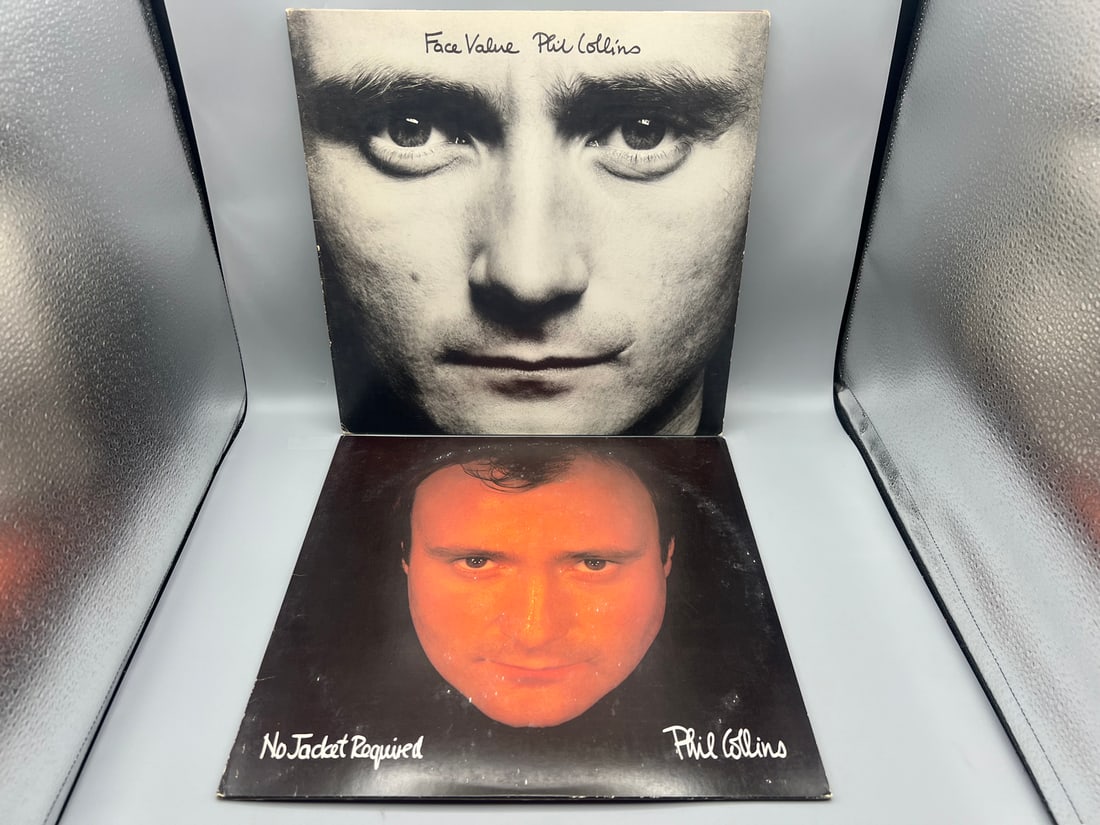 Phil Collins (2 LP Lot): Face Value (1981), gatefold; and No Jacket Required (1985) (1 of 7)