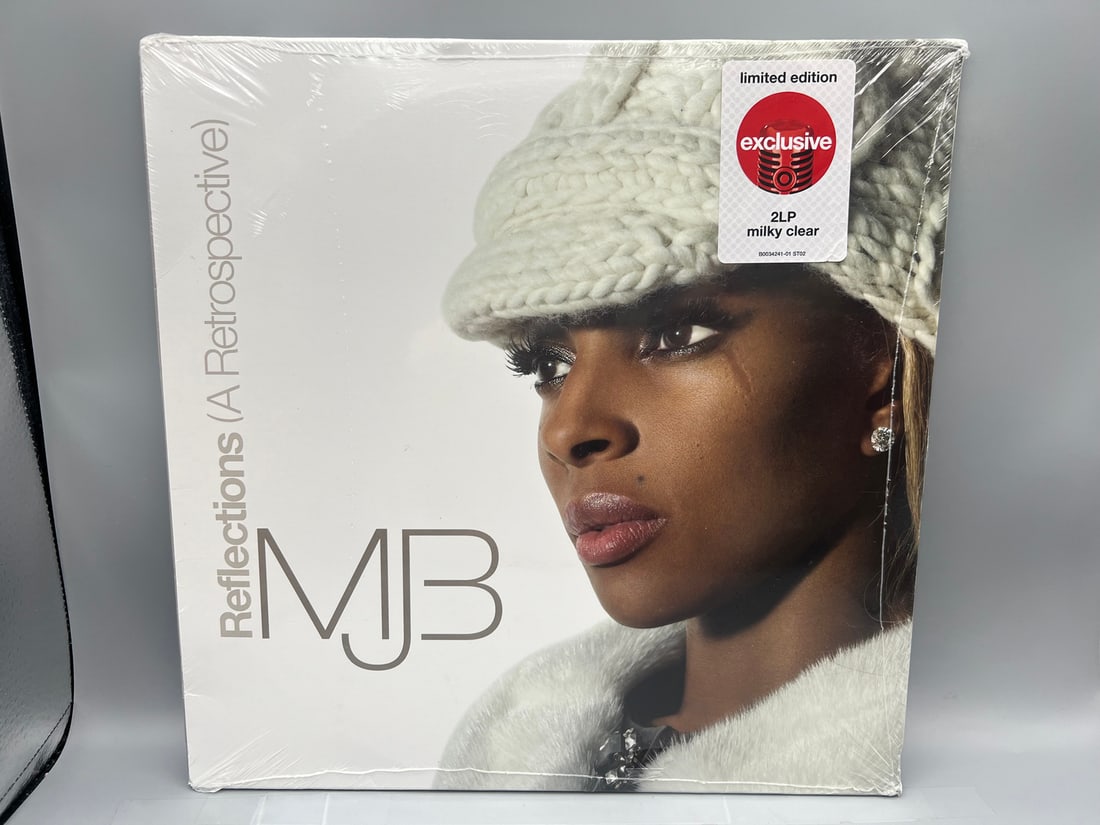 SEALED LP - MJB (Mary Jane Blige): Reflections - A Retrospective, Limited Edition, 2 LPs, milky: SEALED LP - MJB (Mary Jane Blige): Reflections - A Retrospective, Limited Edition, 2 LPs, milky clear vinyl, shrinkwrap has small tear
