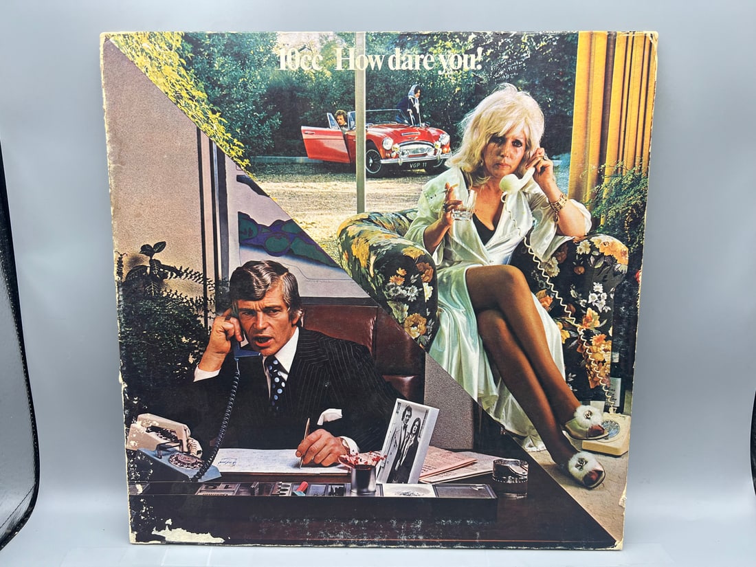 1975 10cc How Dare You! Gate Fold Cover Vinyl Album - SRM-1-106: 1975 10cc How Dare You! Gate Fold Cover Vinyl Album - SRM-1-106