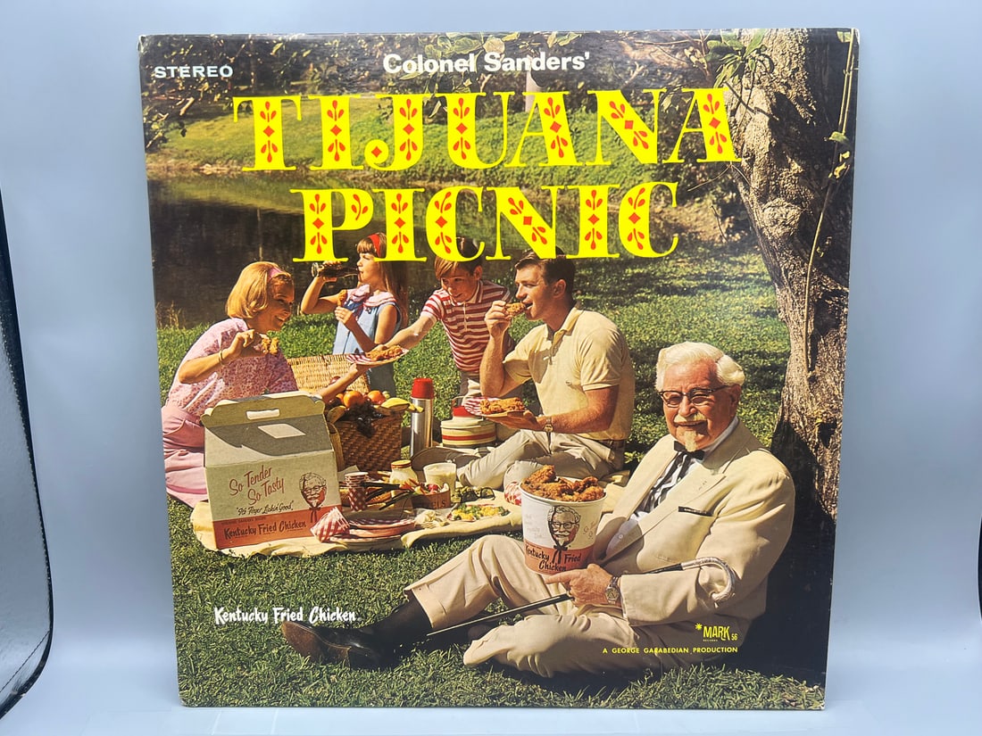 Novelty LP: Colonel Sanders' Tijuana Picnic (1968), difficult to find Kentucky Fried Chicken (1 of 5)
