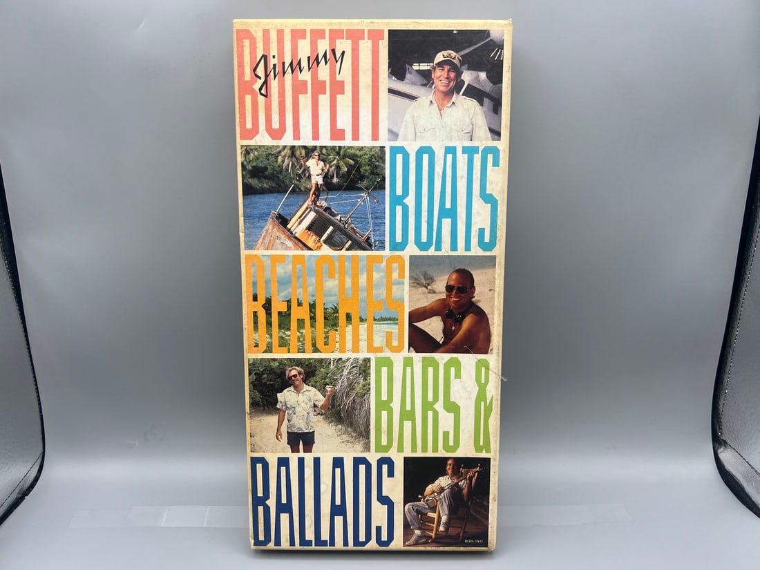 Jimmy Buffet 4-CD Box Set: Boats, Beaches, Bars & Ballads (1992), includes The Parrot Head Handbook. (1 of 5)