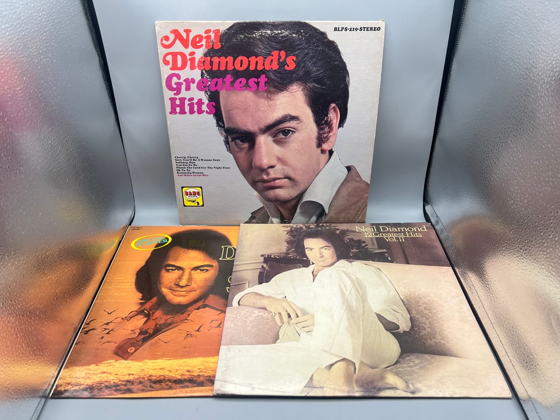 Neil Diamond (3 LP Lot):  Neil Diamond's Greatest Hits (1968); Love Songs (1981), Australia pressing (1 of 7)
