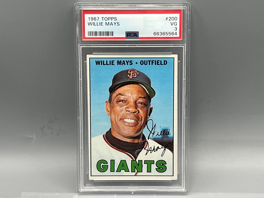 1967 Topps Willie Mays #200 PSA VG 3 (1 of 2)