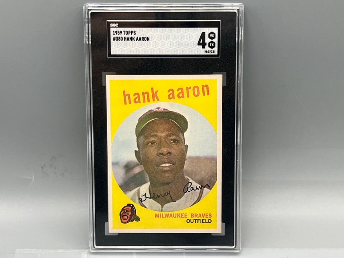 1959 Topps Hank Aaron #380 SGC VG-EX 4 (1 of 2)