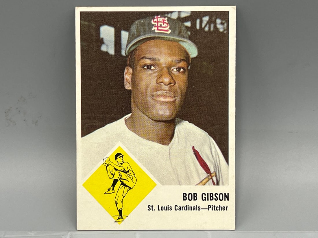 1963 Fleer #61 Bob Gibson (1 of 2)