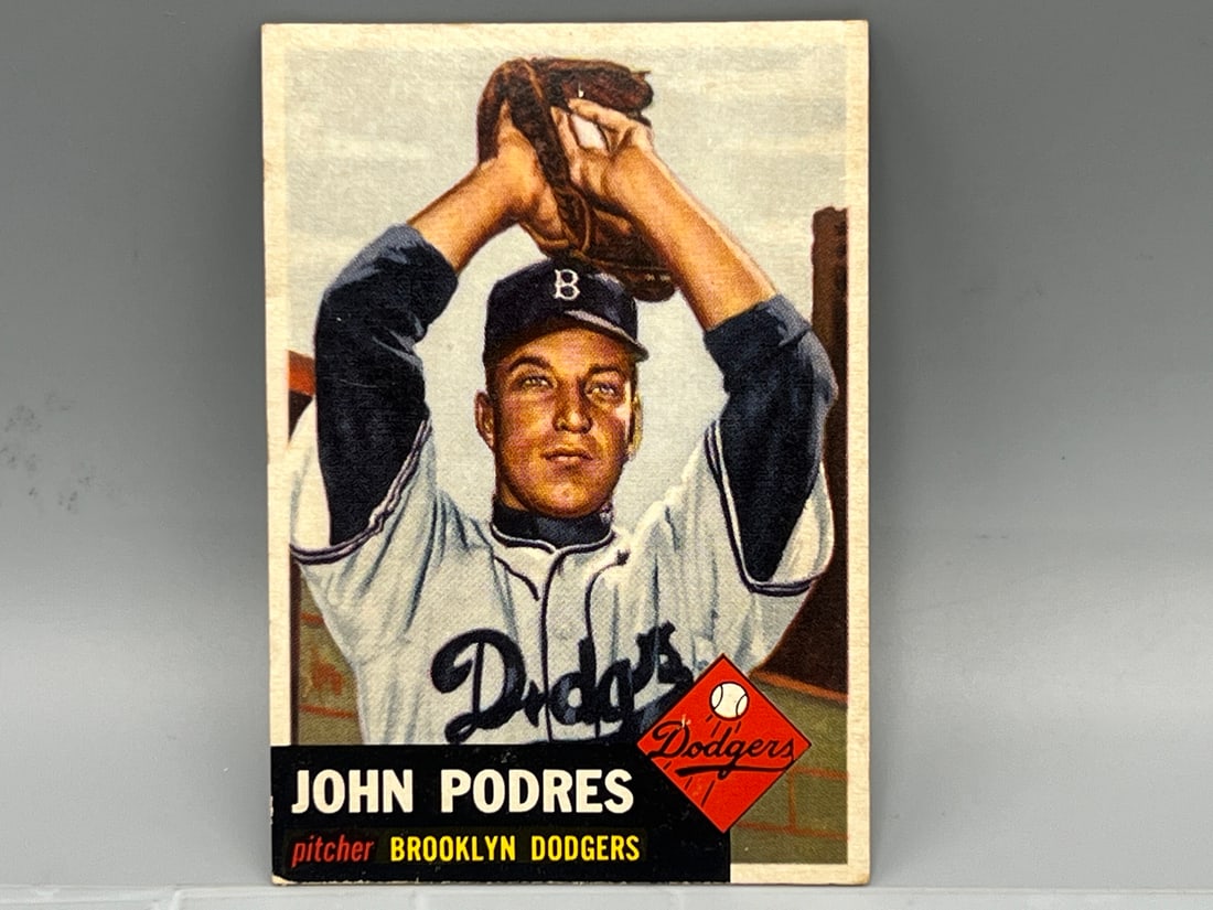 1953 Topps Johnny Podres RC - Tough High Number #263 (1 of 2)