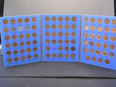Complete Whitman Lincoln Cent Collection Starting 1941- 88 Coins