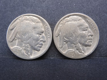 1920-P, & 1928-P Buffalo Nickels