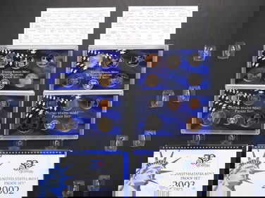 2002-S + 2003-S U.S. Mint Proof Sets w/ State Quarters