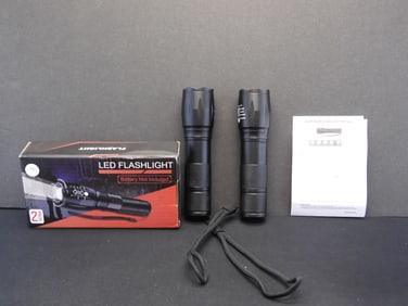NEW 2 LED Flashlights in Box