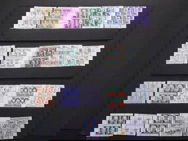 20 Plate Block Stamps- Mint, Never Hinged