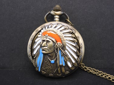 Native American Pocket Watch, Working