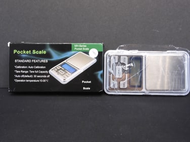 Pocket Scale, Great For Coins/Jewelry. 0.04g-200g. Various Units of Weight. NEW in Box