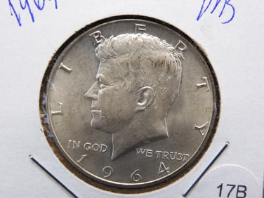 1964-D 90% Silver Kennedy Half Dollar BU